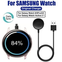 For Samsung Galaxy Watch 5 Pro 5/4/3 Wireless Watch Charger Compatible Active 2/1Gear Sport/S3 Portable Charging Station Dock
