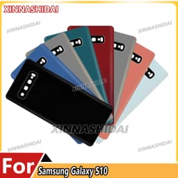 Tested New For Samsung Galaxy S10 Battery Back Cover Glass Panel Rear Door Battery Housing Case Adhesive Replacement