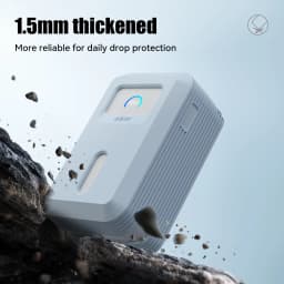 Shockproof Silicone Case for Anker Nano Power Bank (10,000mAh 45W) A1638 Protective Cover with Precise Cutouts for Travel Flight