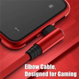 90 Degree Elbow Fast Charging Cable for iPhone 11 12 mini 13 Pro 14 Plus XS Max X XR 6 6S 7 8 Gaming USB Charger Cable 1m 2m 3m