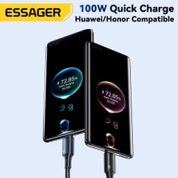 Essager 7A USB To  Type C  Cable For Xiaomi Samsung PD 5A Fast Charging Cable For Macbook iPad Pro Tablet Laptop Wire Cord