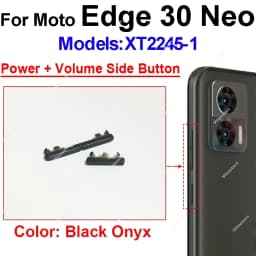 Power Volume Button For Motorola MOTO Edge 30 Neo Pro Edge 30 Ultra Edge X30 On OFF Power Volume Side Key Flex Cable Parts
