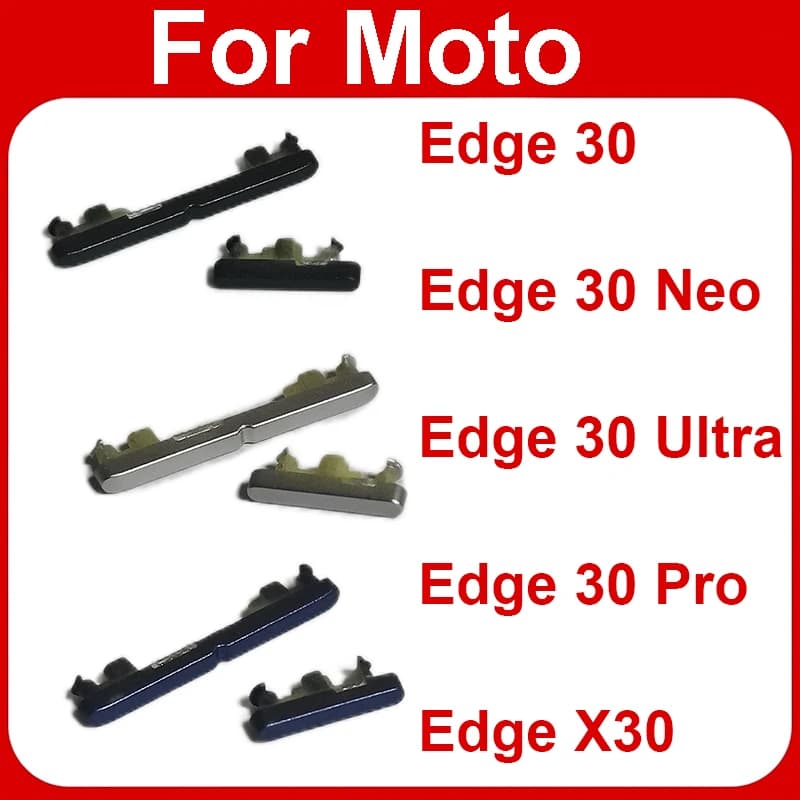 Power Volume Button For Motorola MOTO Edge 30 Neo Pro Edge 30 Ultra Edge X30 On OFF Power Volume Side Key Flex Cable Parts