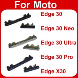 Power Volume Button For Motorola MOTO Edge 30 Neo Pro Edge 30 Ultra Edge X30 On OFF Power Volume Side Key Flex Cable Parts