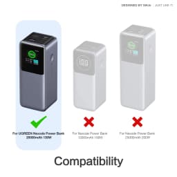 SIKAI Silicone Case For UGREEN Nexode 130W 20000mAh Power Bank Portable PD Battery PowerBank Anti-Dust Scratch Resistant Cover