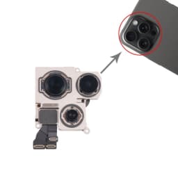 Fully Tested Rear Camera for iPhone 12 13 14 15 16 Pro Max Mini Plus Back Camera - Main Lens Flex Cable Replacement Part