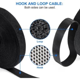 1-50m Cable Organizer USB Tie Cord Desk Computer Management Tape Ties Earphone Wire Holder Winder Phone Hook And loop