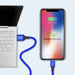20W USB Fast Charge Cable For iPhone X XR XS 11 12 13 Mini 14 Pro Max 6 6S 7 8 14 Plus SE Fast Charging Cord Nylon Braided Cable