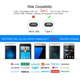 USB Cable Type C 2M Fast Charge Data Charger For Xiaomi Poco X3 Pro M3 F3 F2 Realme Gt 5g 8 Pro X7 Narzo 30 Oppo Find X3 Pro Neo