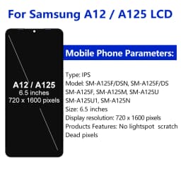 6.5" OEM For Samsung A12 LCD SM-A125M Display Touch Screen Digitizer For Samsung A125 LCD SM-A125F SM-A125U Display Replace Part