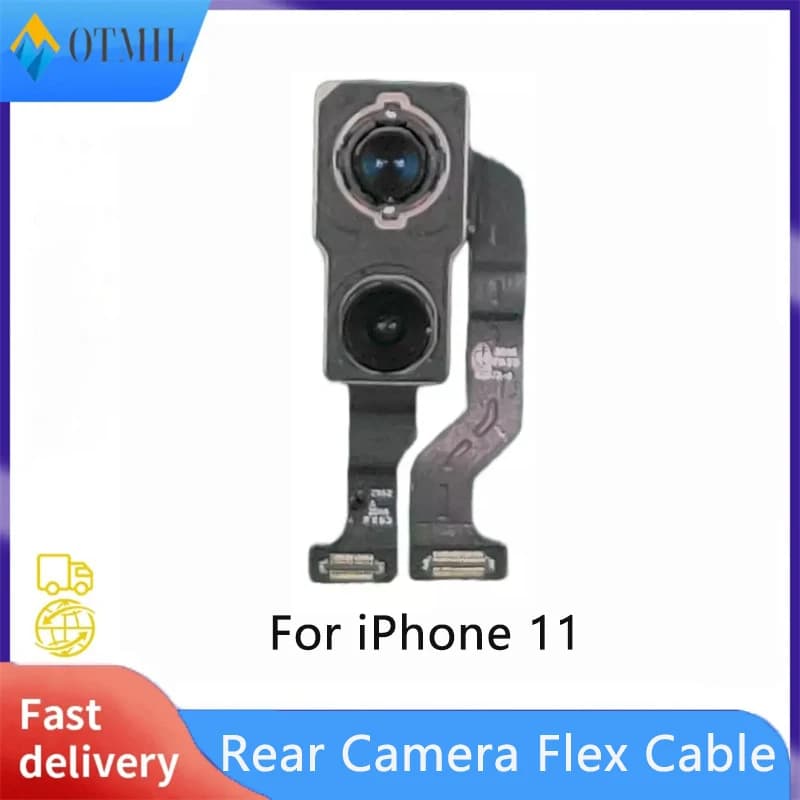 Rear Camera For iPhone 11 Back Camera Rear Main Lens Flex Cable Camera For iPhone 11 Mobile Phone Replacement Parts 100% Tested