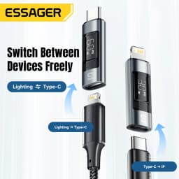 Essager USB C Display OTG Adapter PD 30W Fast Charging Type-C Female To Lightning Male Connector For iPhone 15 14 13 Converter