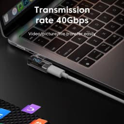 NNBILI PD 140W USB C 90 Degree Right Angle U Shape Type C Adapter 40Gbps Data Transfer USB4.0 8K 60Hz Video for Thunderbolt 3/4
