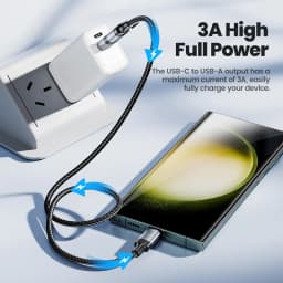 Toocki PD 60W 2 IN 1 USB Type C Cable Fast Charging Data Cord For iPhone 15 16 ProMax Xiaomi Samsung S22 Huawei Charge Data Wire