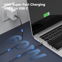 AUFU Magnetic USB Type C Cable For iPhone Xiaomi Macbook PD 60W Fast Charging Micro USB Type-C Magnet Charging Cable Data Wire
