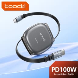 Toocki 3PCS 100W USB C Cable Fast Charge Retractable Type C Cable For iPhone 17 16 15 Pro Max Samsung Xiaomi Huawei Macbook iPad