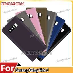 LCD Battery Back Cover For Samsung Galaxy Note 8 Battery Back Cover Glass Panel Rear Door Battery Housing Case Adhesive Replace