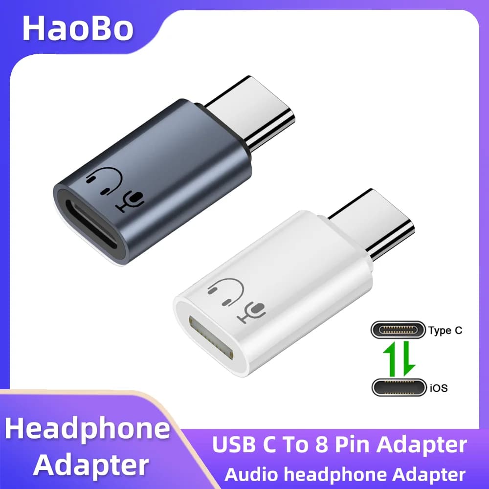Elough Type-c to Lightning Headphone Audio Adapter USB-C Converter for Iphone 15, 16 Samsung, Xiaomi, Huawei, Headphone Adapter
