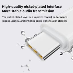 Elough Type-c to Lightning Headphone Audio Adapter USB-C Converter for Iphone 15, 16 Samsung, Xiaomi, Huawei, Headphone Adapter