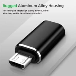 USB Type C To Micro USB Adapter for Phone Tablet Android Charger Data Cable Adapter Micro USB Female To TypeC Male OTG Converter