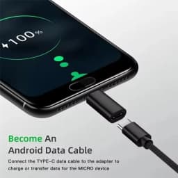 USB Type C To Micro USB Adapter for Phone Tablet Android Charger Data Cable Adapter Micro USB Female To TypeC Male OTG Converter