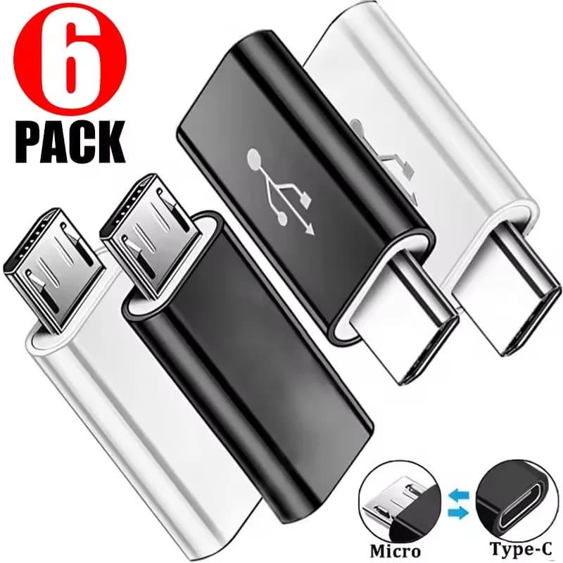 USB Type C To Micro USB Adapter for Phone Tablet Android Charger Data Cable Adapter Micro USB Female To TypeC Male OTG Converter