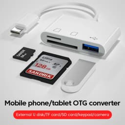 3 In 1 Type C Adapter TF SD Memory Card Reader OTG USB C USB2.0 Card Connector For Samsung Xiaomi Macbook USB Type C Adapter