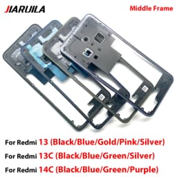 NEW Middle Frame Mid Housing Bezel Replacement parts For Xiaomi Redmi 13 13C 14C A5 Middle Frame