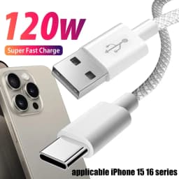 3/2/1Pcs Type C Cable for iPhone 15 16 17 Pro Max for iPad USB C To Type-C Charger Cord PD Quick Charging High-speed Data Line