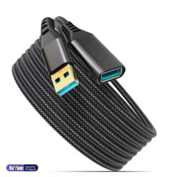 USB 3.0 Extension Cable Male-to-Female Data Transfer Cable for Fast Charging And Sync Compatible with USB Keyboard Mouse HDD