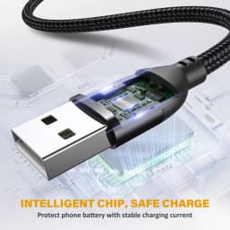 AUFU 3A Micro USB Cable Fast Charging for Samsung Xiaomi Huawei Realme OPPO Android Mobile Phone USB Data Wire Cord 0.5/1/2/3M