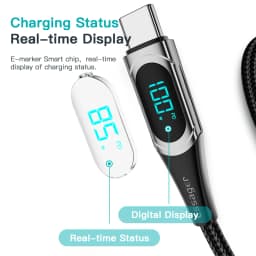 Essager USB Type C To USB C Cable 100W/5A PD Fast Charging Charger Wire Cord For Macbook Xiaomi Samsung Type-C USBC Cable  2M
