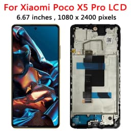 6.67" AMOLED for Xiaomi Poco X5 Pro LCD 22101320G, 22101320I Display Screen Digitizer Assembly For Poco X5 Pro LCD Frame