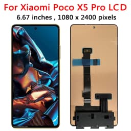 6.67" AMOLED for Xiaomi Poco X5 Pro LCD 22101320G, 22101320I Display Screen Digitizer Assembly For Poco X5 Pro LCD Frame