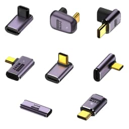 100W Metal USB 4.0 Type C Adapter Type C Female to Type C Male OTG 40Gbps Fast Data Transfer Tablet USB-C Charging Converter