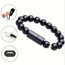 Bracelet USB cable Portable Fast Charging USB Micro Type C Charger Cord For iPhone15 14 13 12 Pro Max X Samsung Xiaomi Huawei
