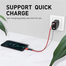 USLION Type C USB Cable For Samsung S21 S20 Xiaomi POCO Mobile Phone Type-C Fast Charging Wire Cord Micro USB Charger Cables 3m