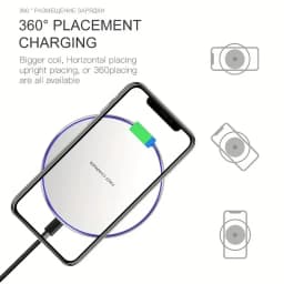 Wireless Charger Pad Wireless Chargers for Samsung S26 S25 S24 S23 S22 Fast Charging Dock Station for iPhone 15 14 13 12 Pro Max