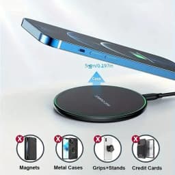 Wireless Charger Pad Wireless Chargers for Samsung S26 S25 S24 S23 S22 Fast Charging Dock Station for iPhone 15 14 13 12 Pro Max