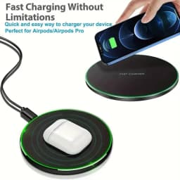 Wireless Charger Pad Wireless Chargers for Samsung S26 S25 S24 S23 S22 Fast Charging Dock Station for iPhone 15 14 13 12 Pro Max