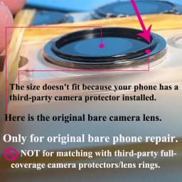 1Set Original Sapphire Rear Camera Glass Replacement for iPhone 16 15 14 Pro Max 12 13 Mini 15 Plus Camera Lens Repair Tool Kits
