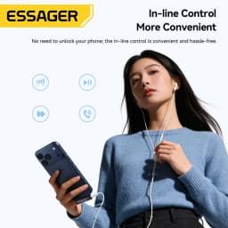 Essager 2 in1 OTG Adapter USB Type-C to USB C/3.5mm Earphone Adapter Headphone Audio Aux Converter 60W Fast Charge For iPhone 17