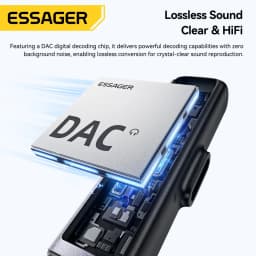 Essager 2 in1 OTG Adapter USB Type-C to USB C/3.5mm Earphone Adapter Headphone Audio Aux Converter 60W Fast Charge For iPhone 17