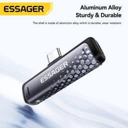 Essager 2 in1 OTG Adapter USB Type-C to USB C/3.5mm Earphone Adapter Headphone Audio Aux Converter 60W Fast Charge For iPhone 17