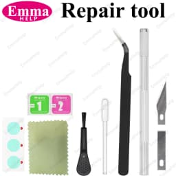 1 Set Original Sapphire Back Camera Lens Glass for iPhone 15 14 13 12 11 Pro Max Plus Mini with Adhesive Repair Tools Kit