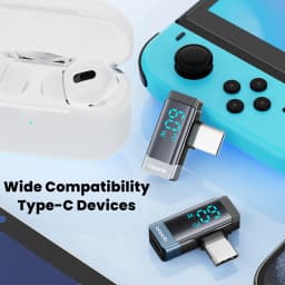 Toocki 90 Degree Lighting To Type C Adapter OTG PD 60W Connector Digital Display Fast Charge For Laptop Converter iPhone 16 15