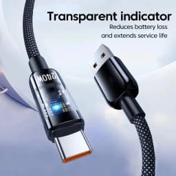 240W 10A USB to Type C Super Fast Charging Cable QC3.0 Fast Charger Cable LED Phone Charger Data Cord For Samsung Xiaomi Huawei
