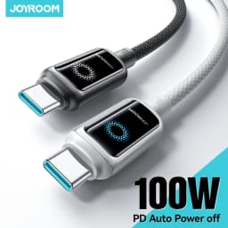 Joyroom 100W USB C Cable Automatic Power Off Fast Charge Type C Cable For iPhone 17 16 15 Pro Max  Xiaomi Sumsang S-A55