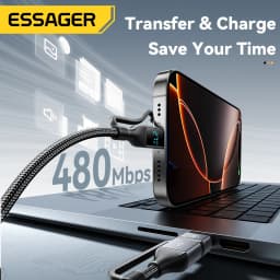 Essager 4 in 1 Type C To Type C Cable 100W PD Fast Charging Wire USB Type C Cable For IPhone16 15 14 Pro iPad Samsung Xiaomi 15