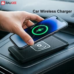Car Wireless Charger for Iphone 17 16 15 14 13 12 Pro Max X Samsung S25 S24 Xiaomi Wireless Car Charging Silicone Non-slip Pad